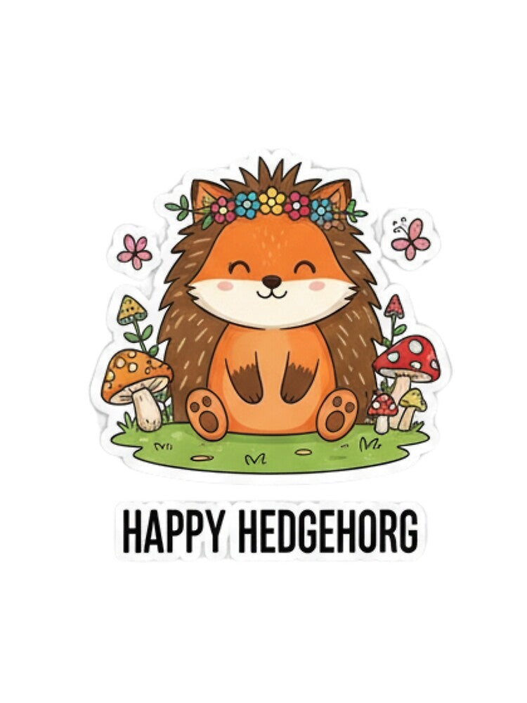 The Enchanted Forest: Happy Hedgehorg Sticker by inilabstickerku07