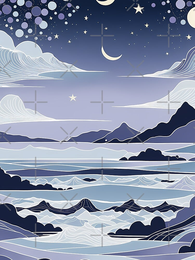 Blue Desert Pattern by Pixevol