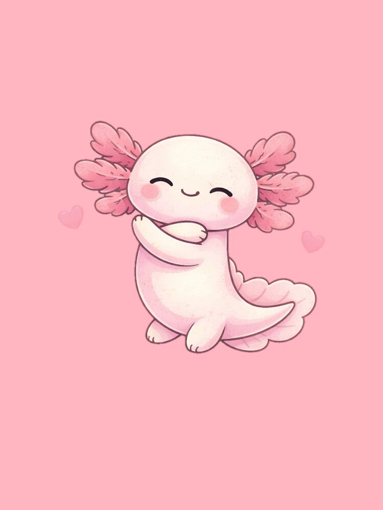 Axolotl Self Love – Cute Self Hug Valentine by PunchDrop