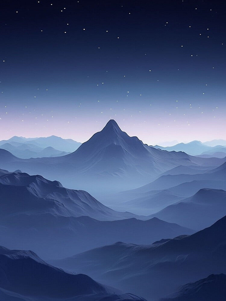 Mountain scenery at sunrise by saly55887