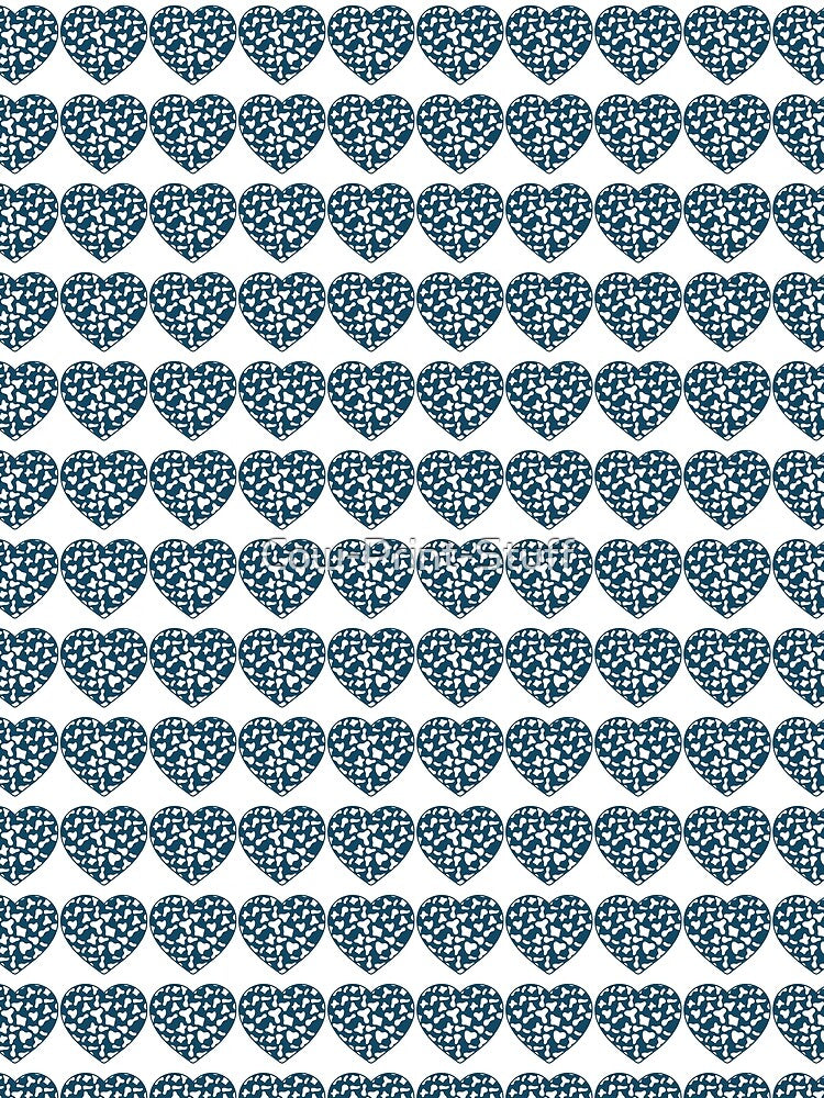 Regular Grid Small White Cow Patches on Royal Blue Cowhide | Continues Royal Blue Cow Heart by Cow-Print-Stuff