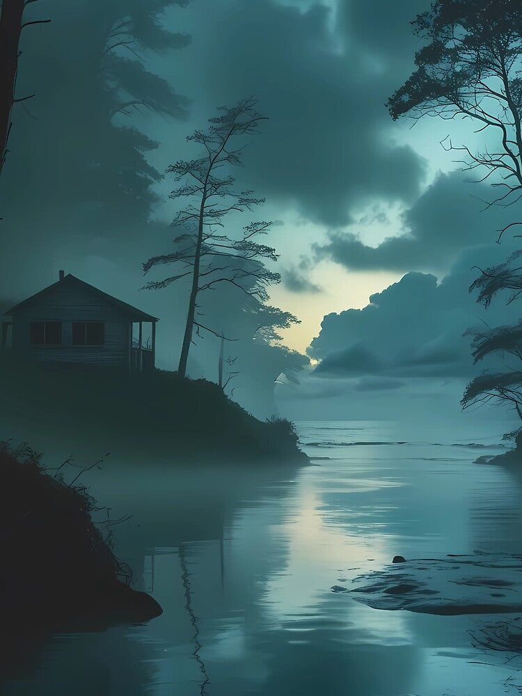 Mystic Forest Lake Printable Wall Art by DigiStoreC
