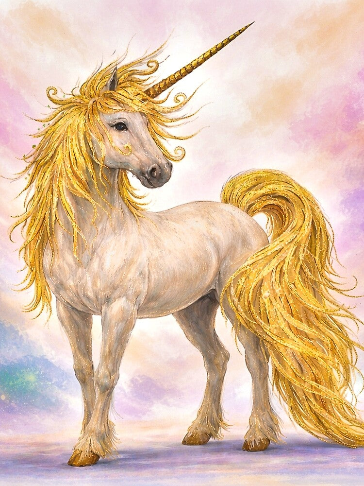 Magical horse unicorn Pegasus by Ana Cristina Fluieras