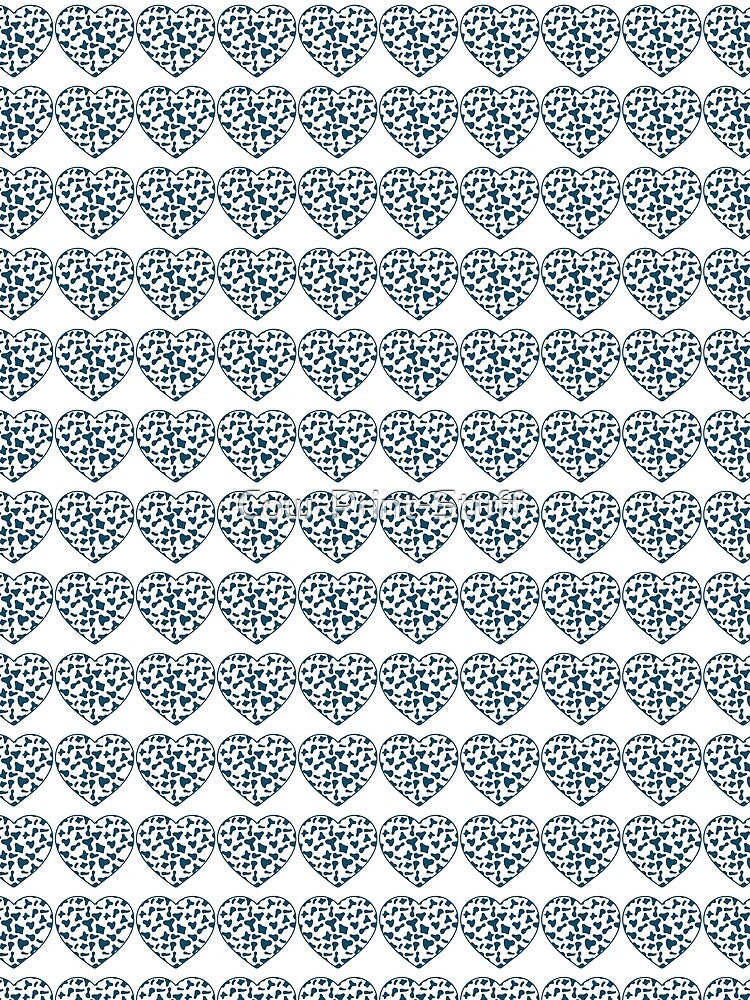 Regular Grid Royal Blue Purple Cow Patches on White Cowhide | Continues White Cow Heart by Cow-Print-Stuff