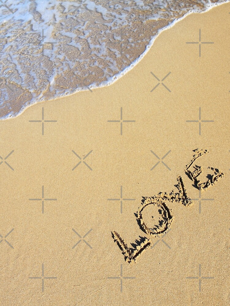 ocean blue wave love beach sand by Dear-Ashlin