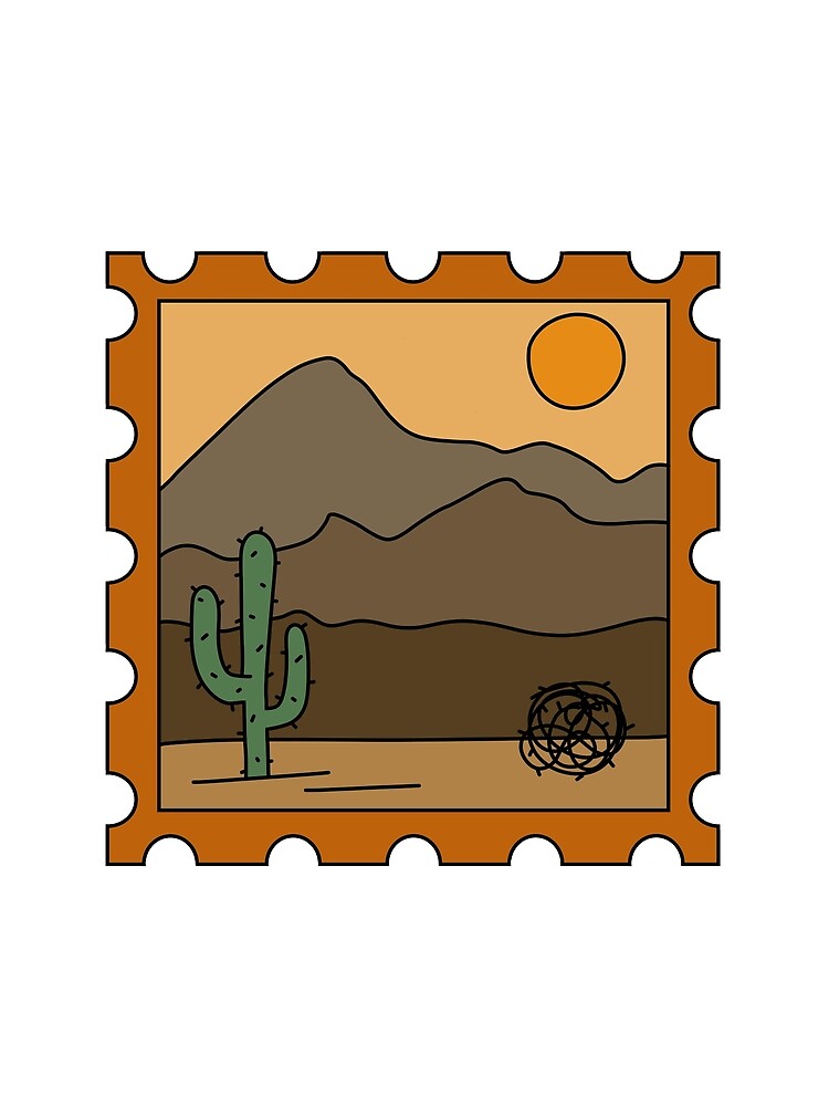 Desert Stamp by TheLemonDinosaur