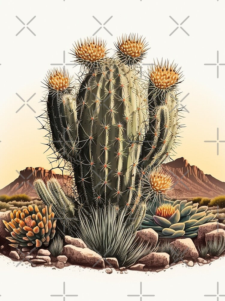 Cactus Digital Wall Art by scollum