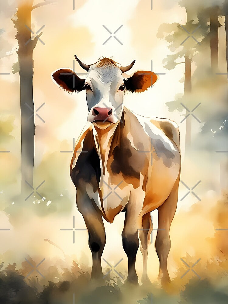Young Cow in Forest by CalmnessbyChoice