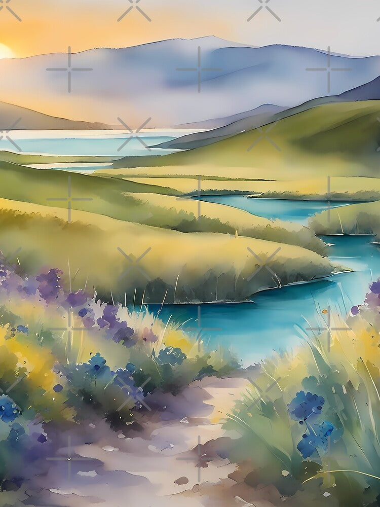 Purple Flowers in Alpine Landscape by CalmnessbyChoice