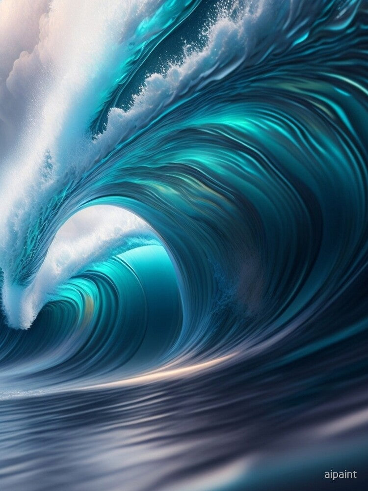 ocean wave by aipaint