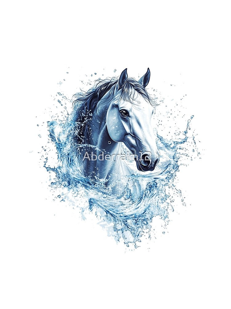Elegant Horse Face Art by Abderraim12