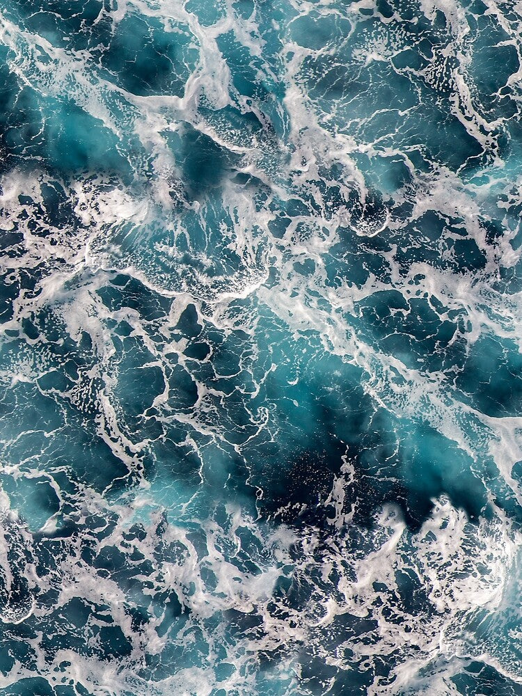 Dramatic Waves Print - For an ocean lover, for a beach house, ocean decorating print. by Wentoo