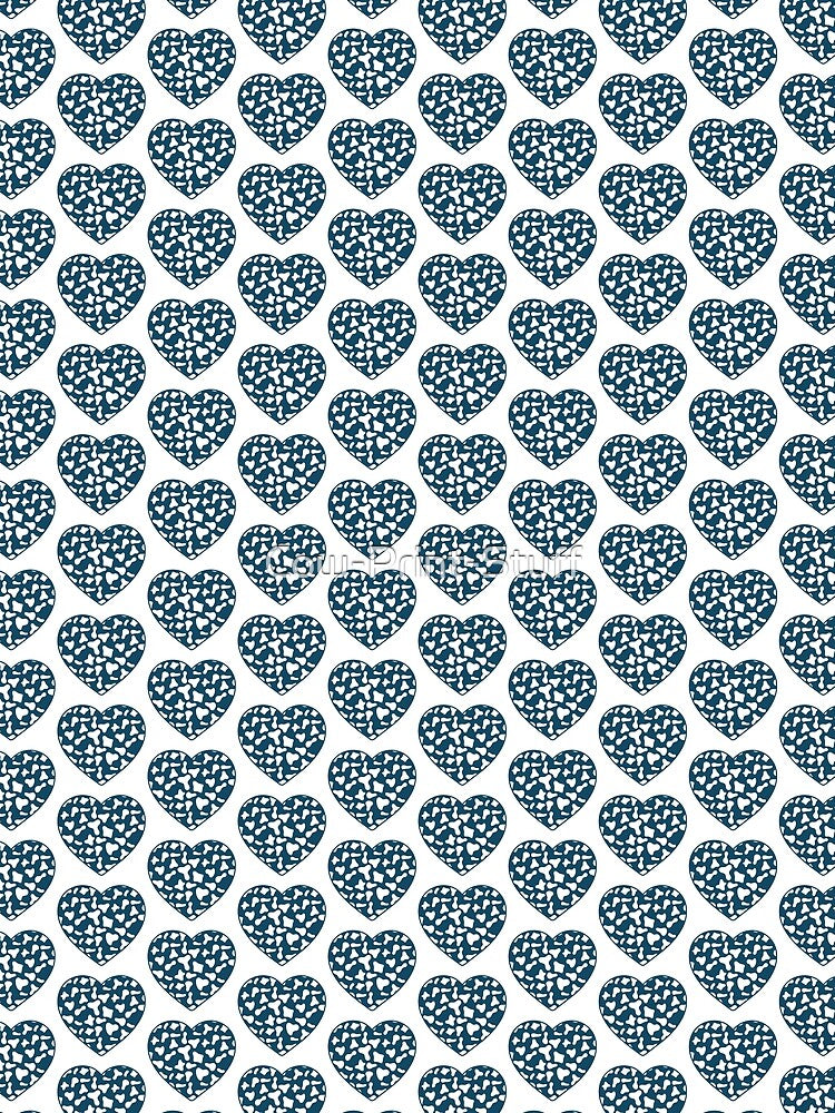 Offset Grid Small White Cow Patches on Royal Blue Cowhide | Continues Royal Blue Cow Heart by Cow-Print-Stuff