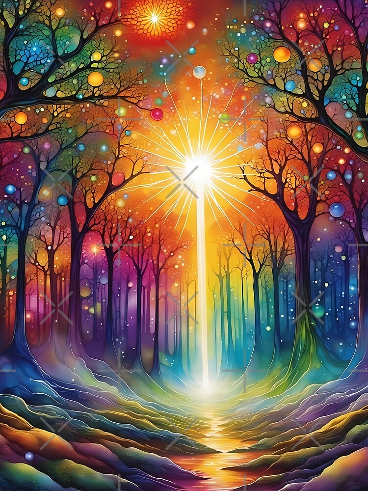 Colorful Forest Path by CalmnessbyChoice