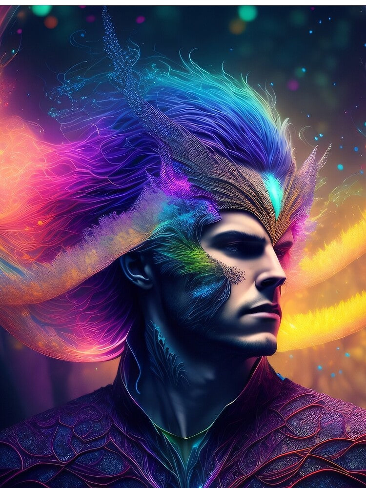 rainbow-man forest by Kosm1kuniverse