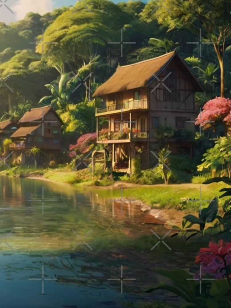 Magical Moments by the Village River by BlareBlare