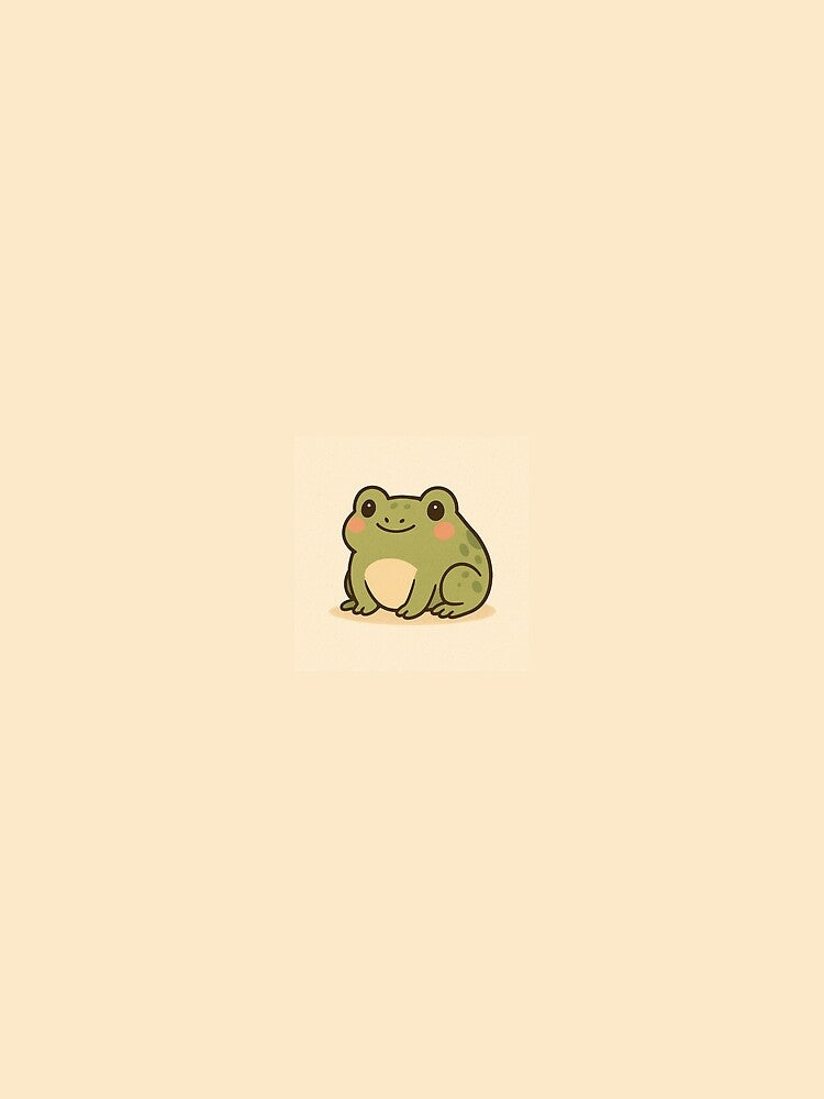 Mochi the Cozy Frog – A Soft Aesthetic Friend by Froggy Feelings