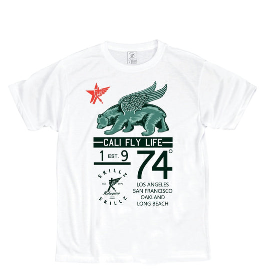 "Fly Since 74" White Tee
