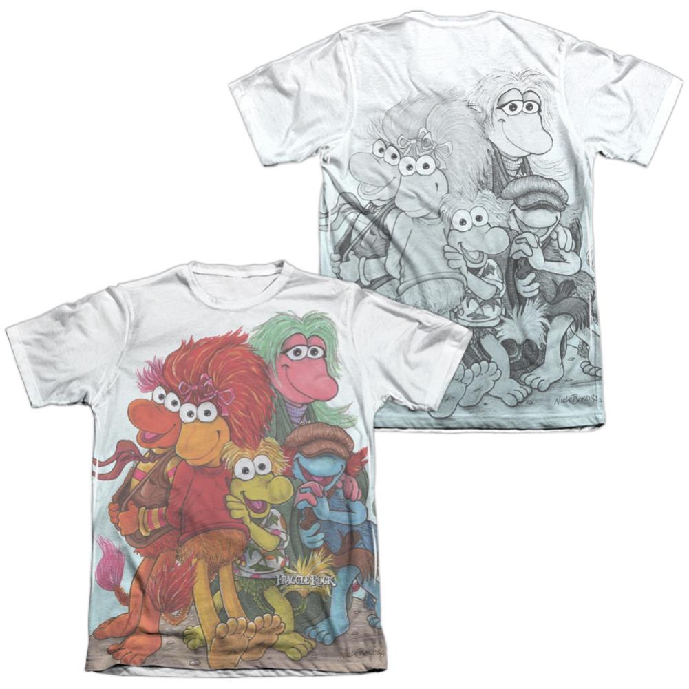 Fraggle Rock Group Shot (Front/Back Print) T-Shirt