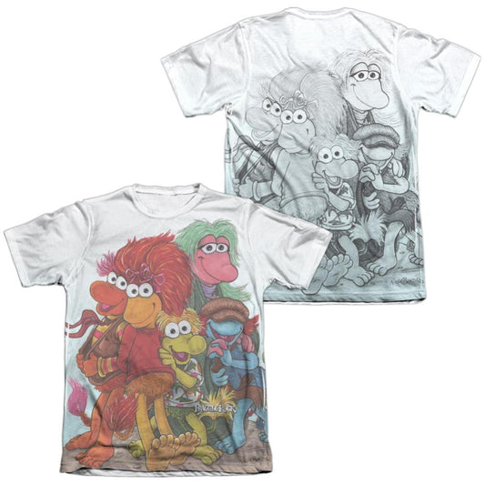 Fraggle Rock Group Shot (Front/Back Print) T-Shirt
