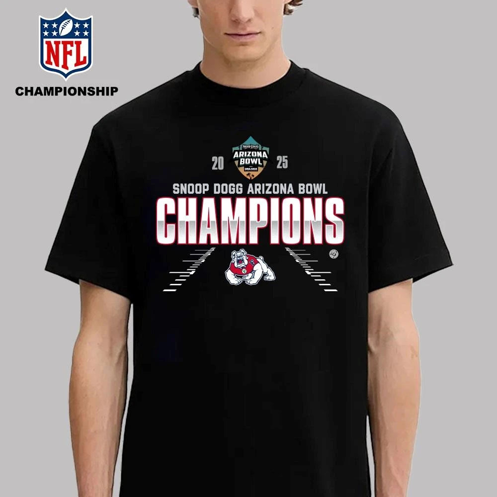 Fresno State Bulldogs 2025 Snoop Dogg Arizona Bowl Champions Shirt