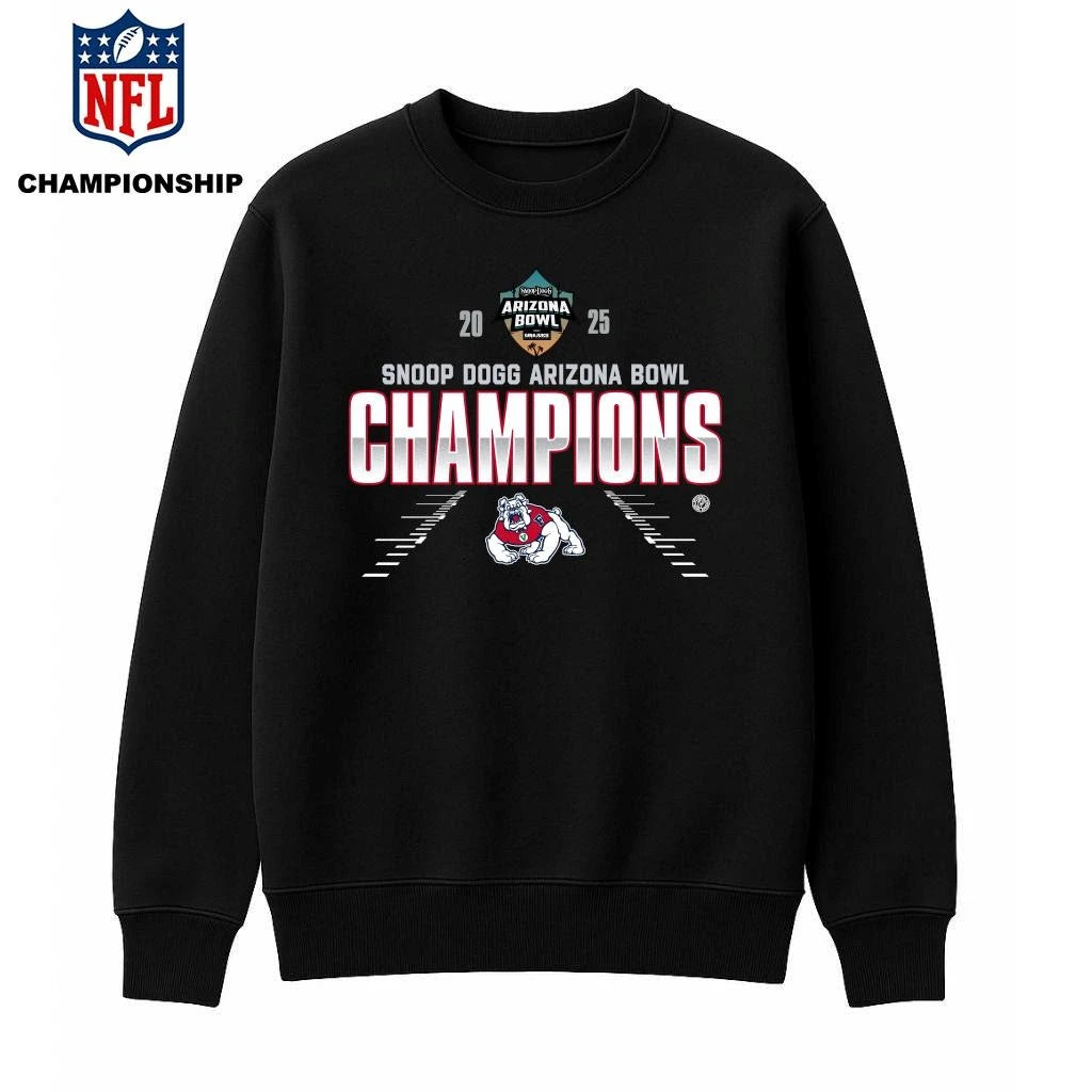 Fresno State Bulldogs 2025 Snoop Dogg Arizona Bowl Champions Shirt