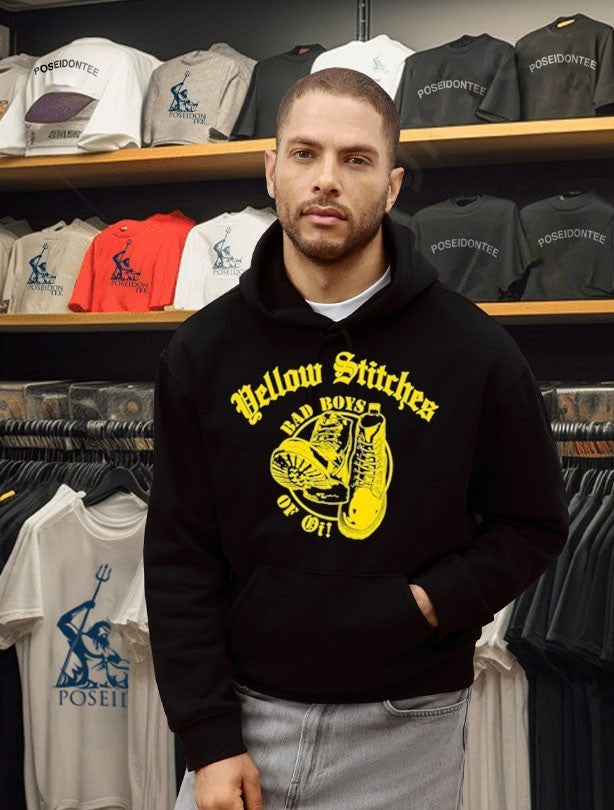 Friends Family Forever Yellow Stitches Bad Boys Of Oi T-shirt