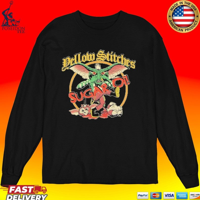 Friends Family Forever Yellow Stitches Sugar Oi T-shirt