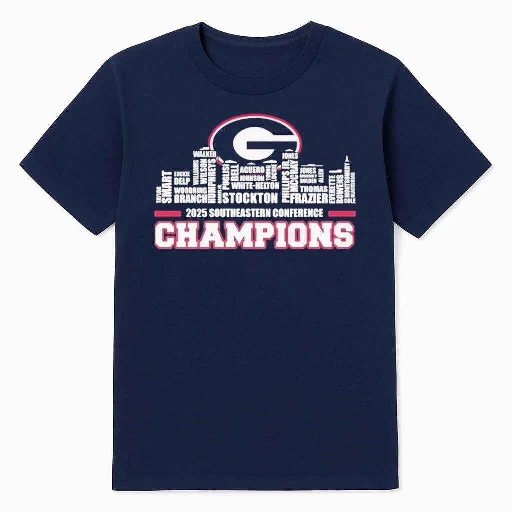 Georgia Bulldogs 2025 Southeastern Conference Champions Shirt