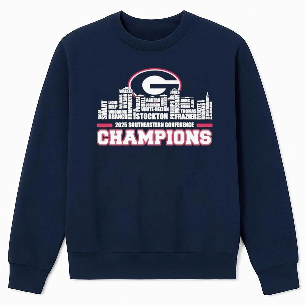 Georgia Bulldogs 2025 Southeastern Conference Champions Shirt