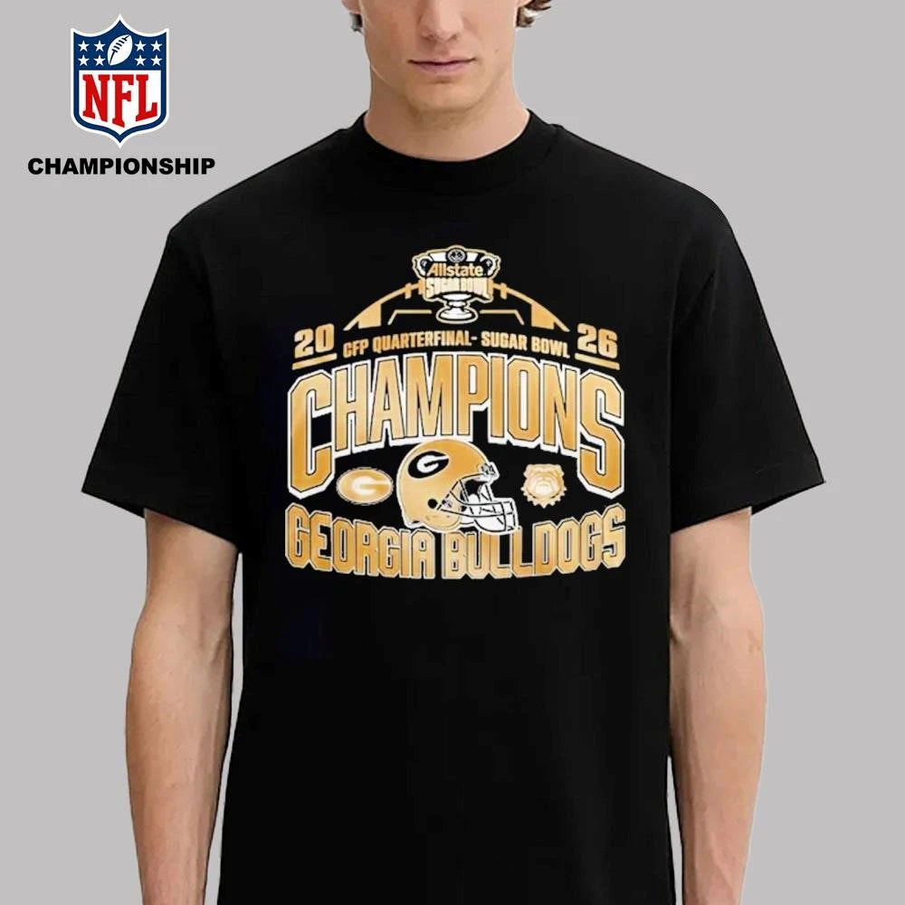 Georgia Bulldogs Sugar Bowl Champions 2026 Shirt