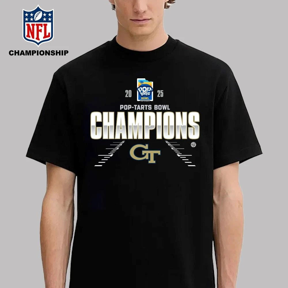 Georgia Tech Yellow Jackets 2025 Pop-Tarts Bowl Champions Shirt