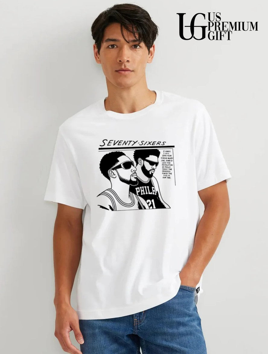Embiid Maxey Seven Sixers shirt