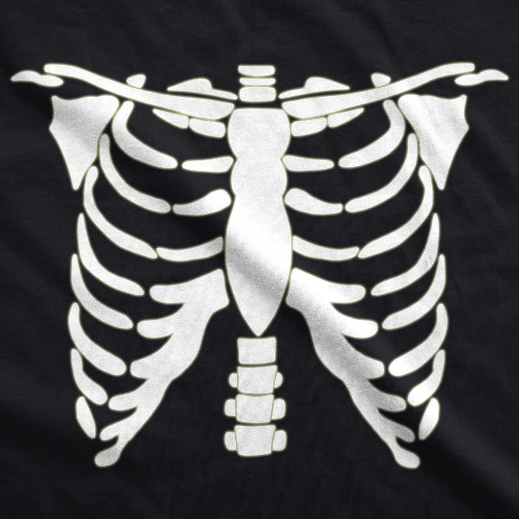 Glowing Skeleton Rib Cage Halloween Women's T Shirt