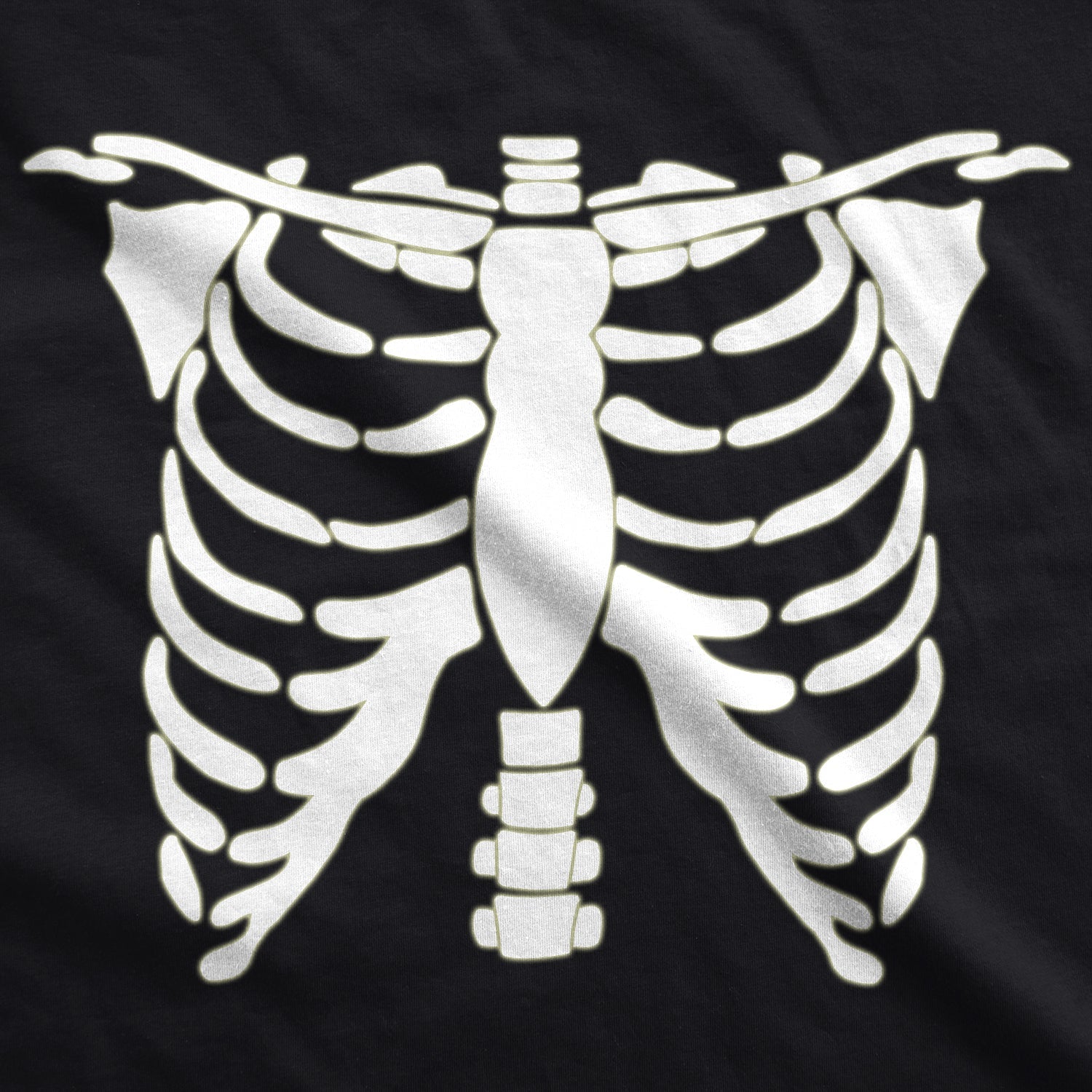 Glowing Skeleton Rib Cage Halloween Women's T Shirt