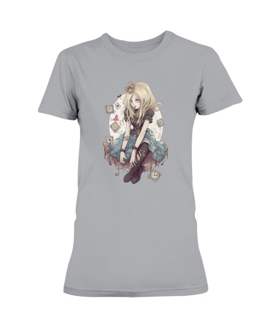Gothic Inked Alice in Wonderland 2 Women's T-Shirt