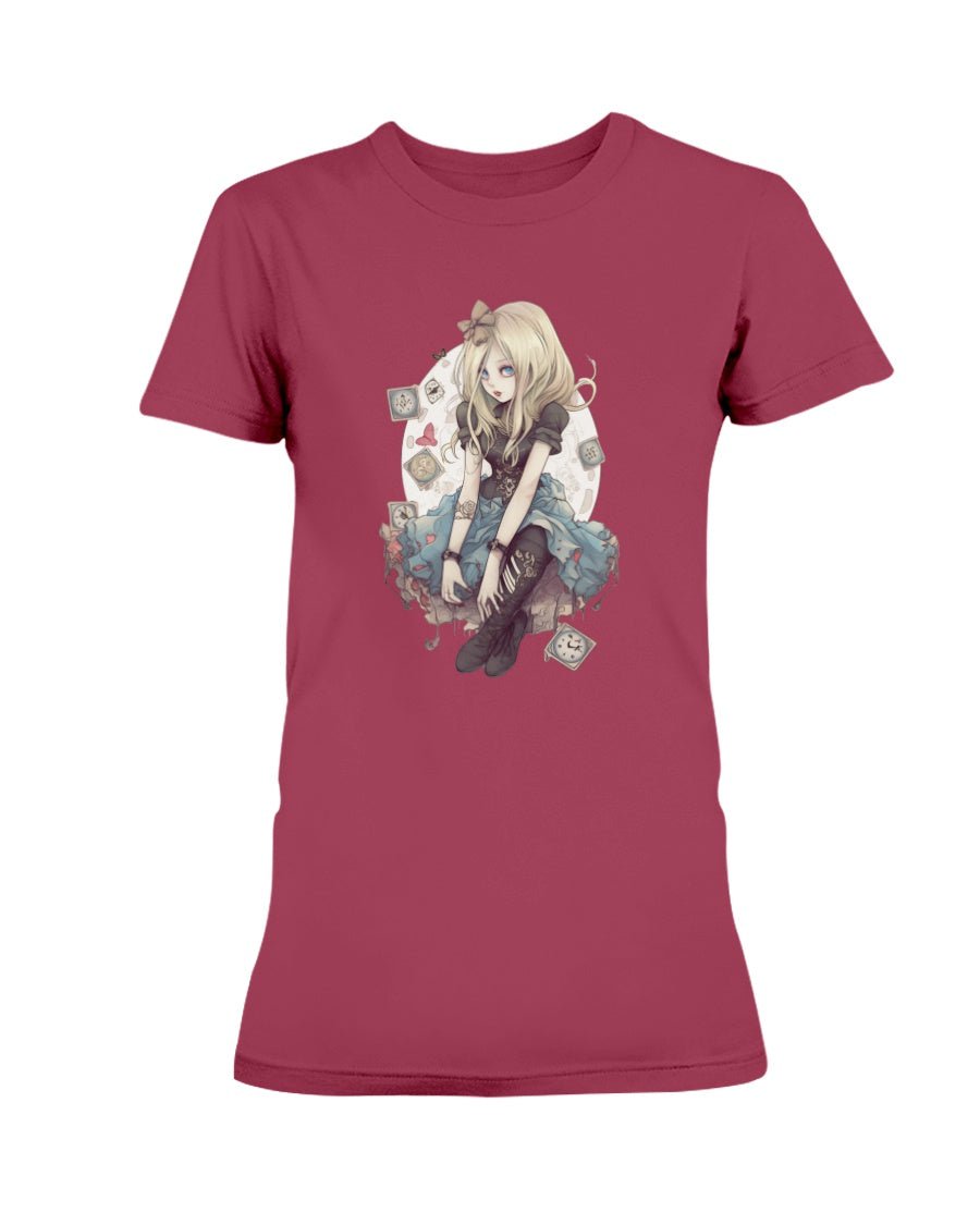 Gothic Inked Alice in Wonderland 2 Women's T-Shirt