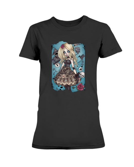 Gothic Inked Alice in Wonderland Women's T-Shirt