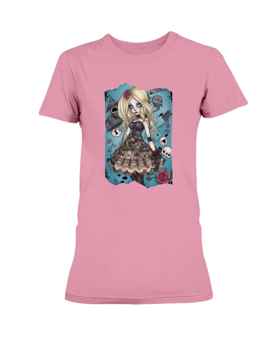 Gothic Inked Alice in Wonderland Women's T-Shirt