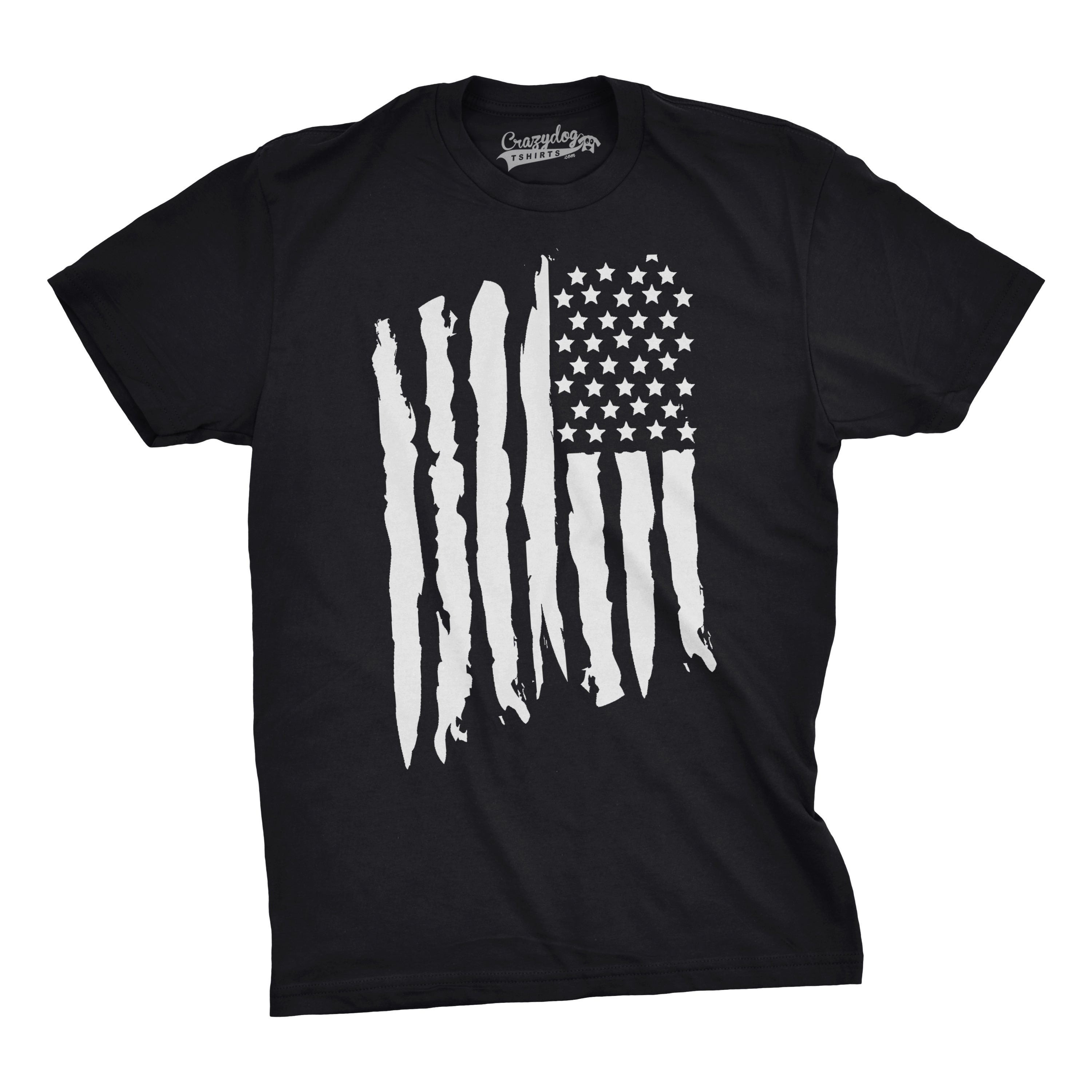 Vertical Grunge Flag Men's T Shirt