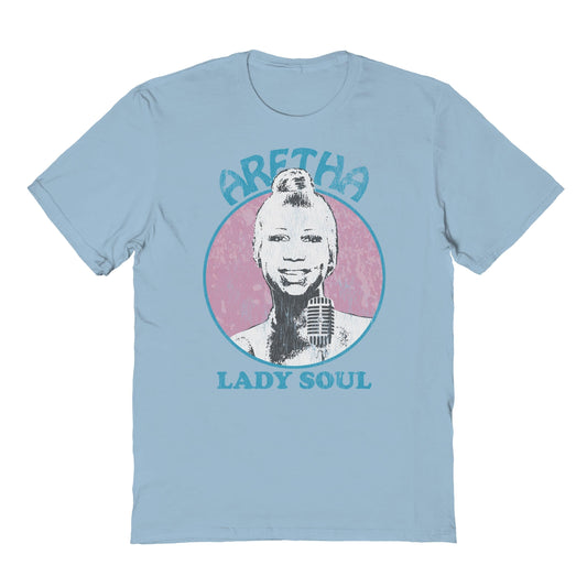 Aretha Franklin Lady Soul Light Blue T-Shirt