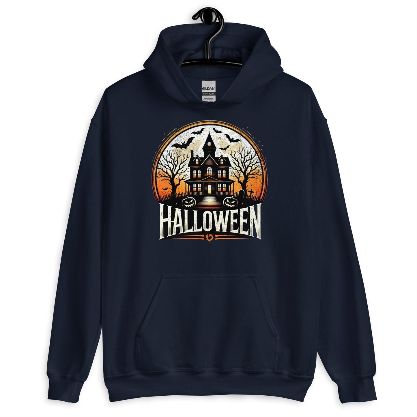 Halloween Haunted House Unisex Pullover Hoodie