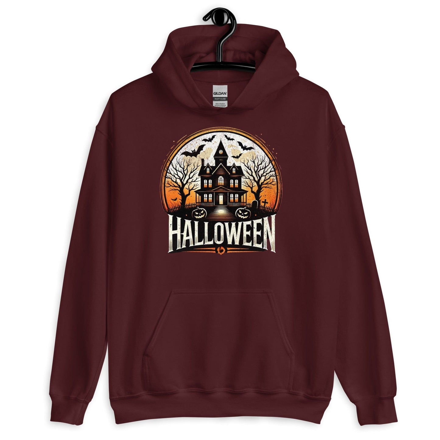 Halloween Haunted House Unisex Pullover Hoodie