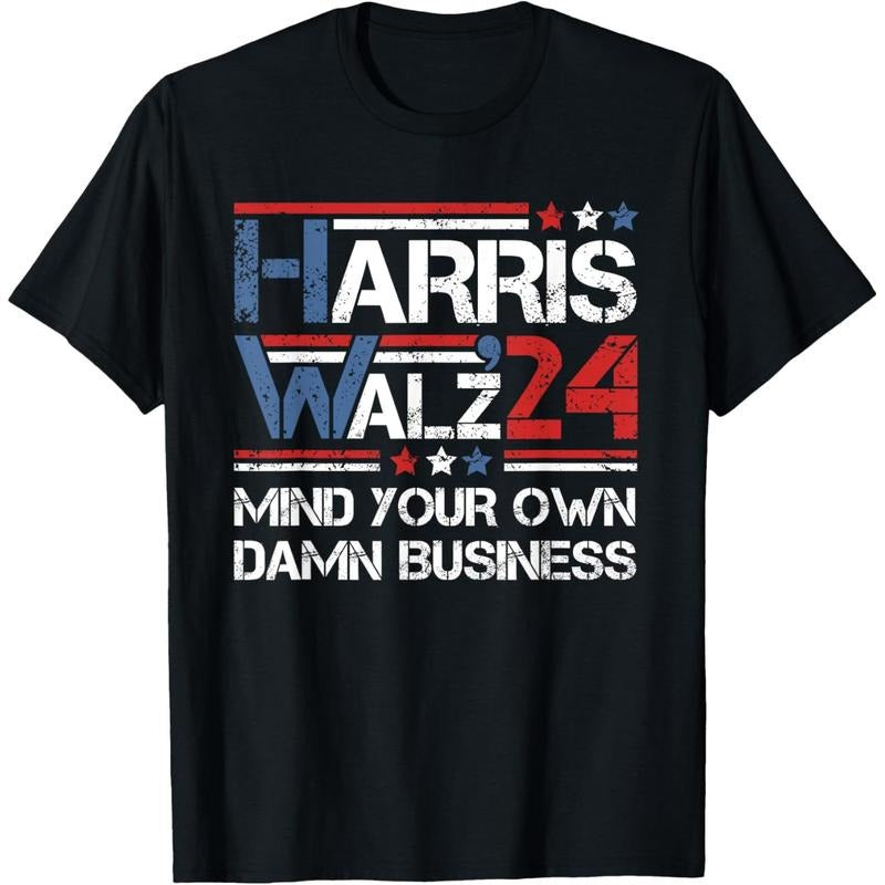 harris walz waltz mind your own damn business T-Shirt made in usa Hoodie, Sweatshirt | UrbanDripWear.com