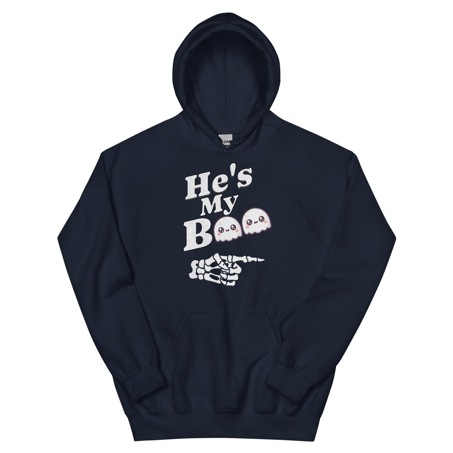He's My Boo Halloween Unisex Pullover Hoodie