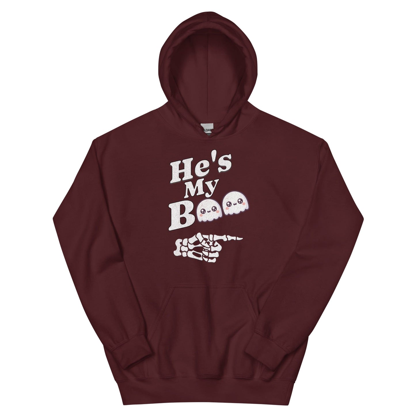 He's My Boo Halloween Unisex Pullover Hoodie