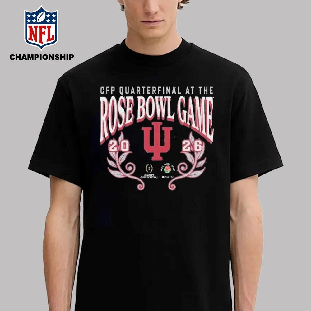 Hoosiers 2026 Rose Bowl Game Acid Wash Shirt