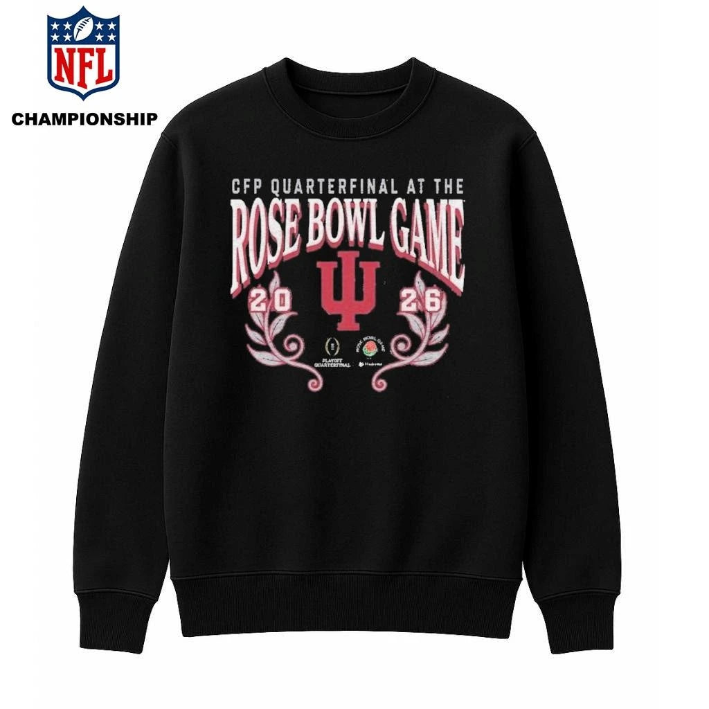 Hoosiers 2026 Rose Bowl Game Acid Wash Shirt