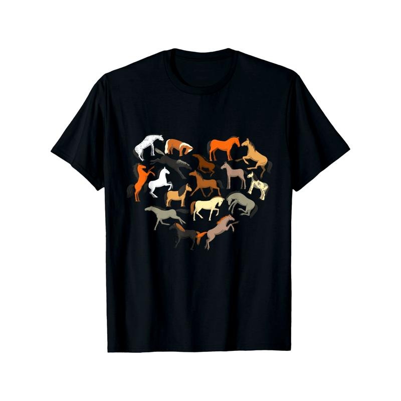 horse lover horses heart Horse Rider farm kids boy men women T-Shirt made in usa Hoodie, Sweatshirt | UrbanDripWear.com