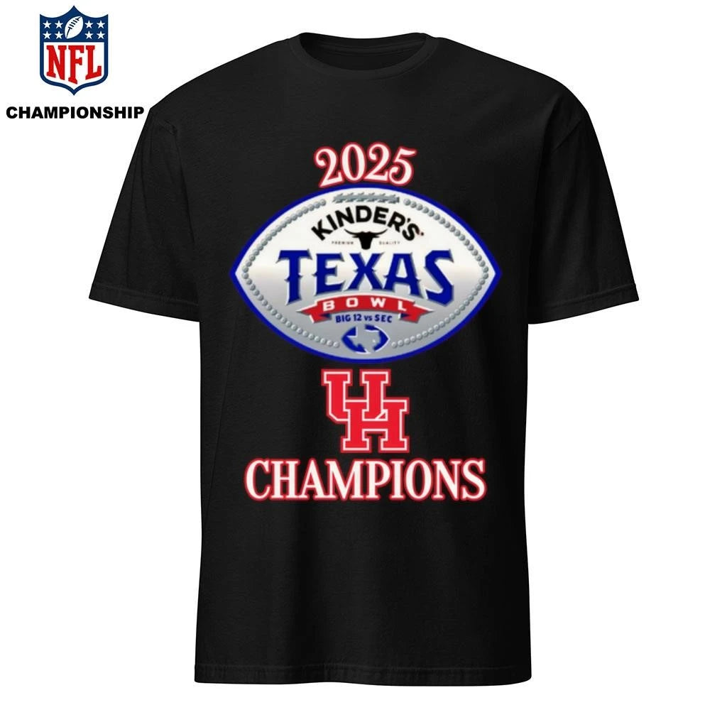 Houston Cougars 2025 Texas Bowl Champions Logo Shirt